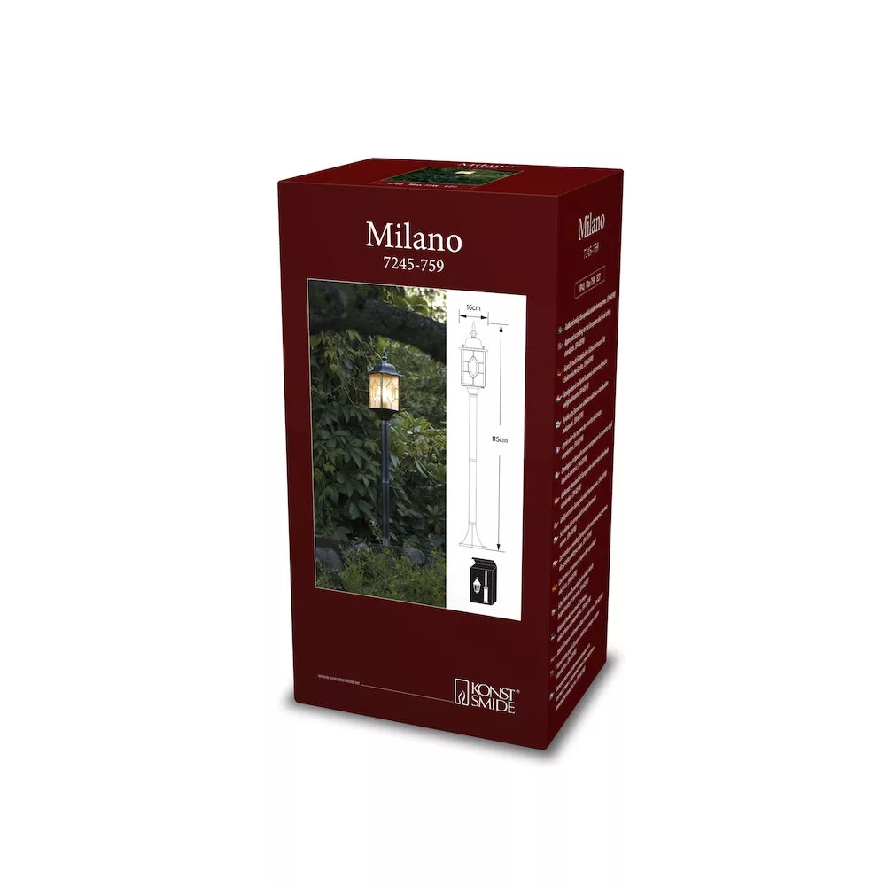 Milano trädgl E27 ink stolpe - Gnosjö Konstsmide 3 Milano trädgl E27 ink stolpe - Gnosjö Konstsmide - Bild 3